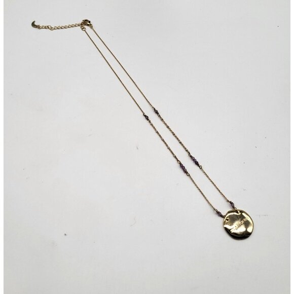 Luna Norte Sagittarius Necklace Gold Tone Purple Faceted Beads Zodiac - Picture 4 of 13